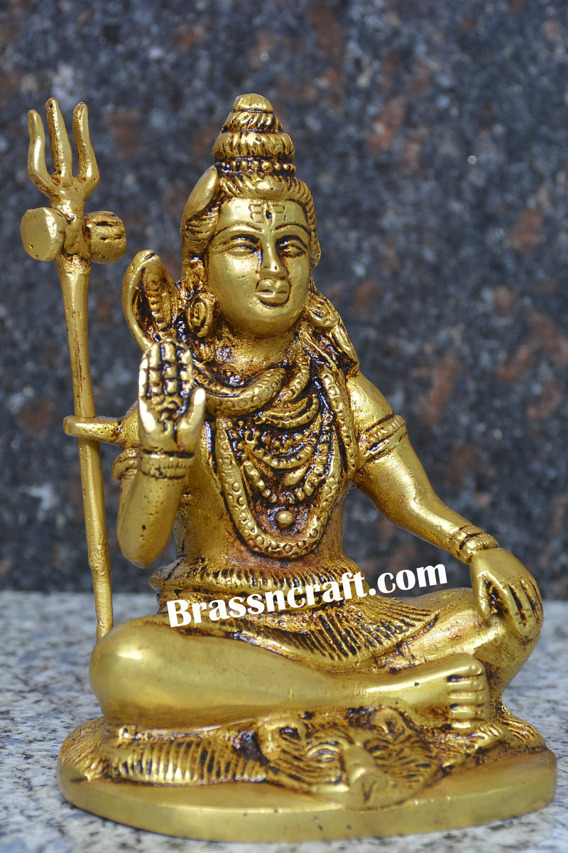 Brass Shiva