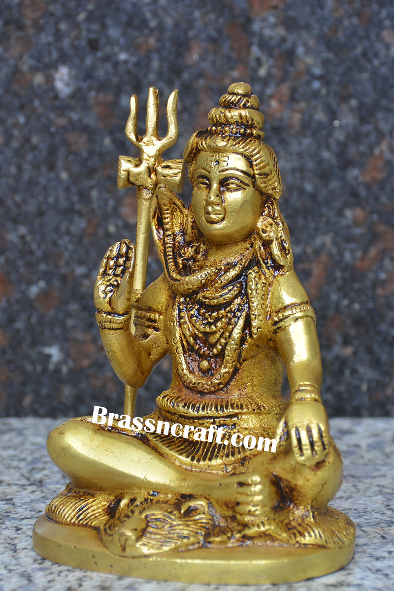 Brass Shiva