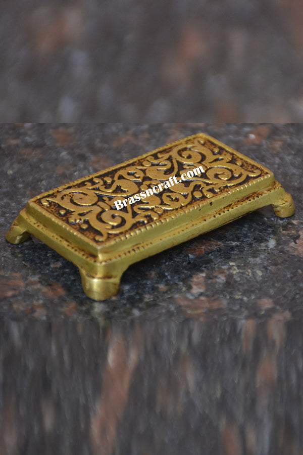 Brass chowki for pooja