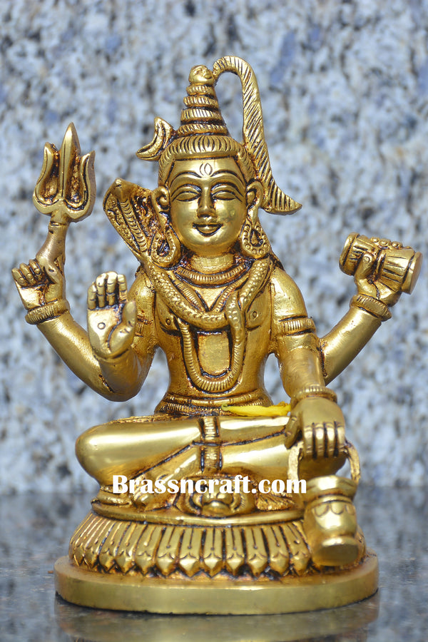 Brass shiva