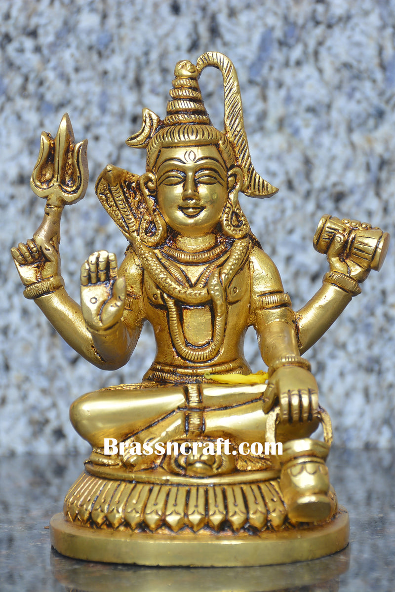 Brass shiva