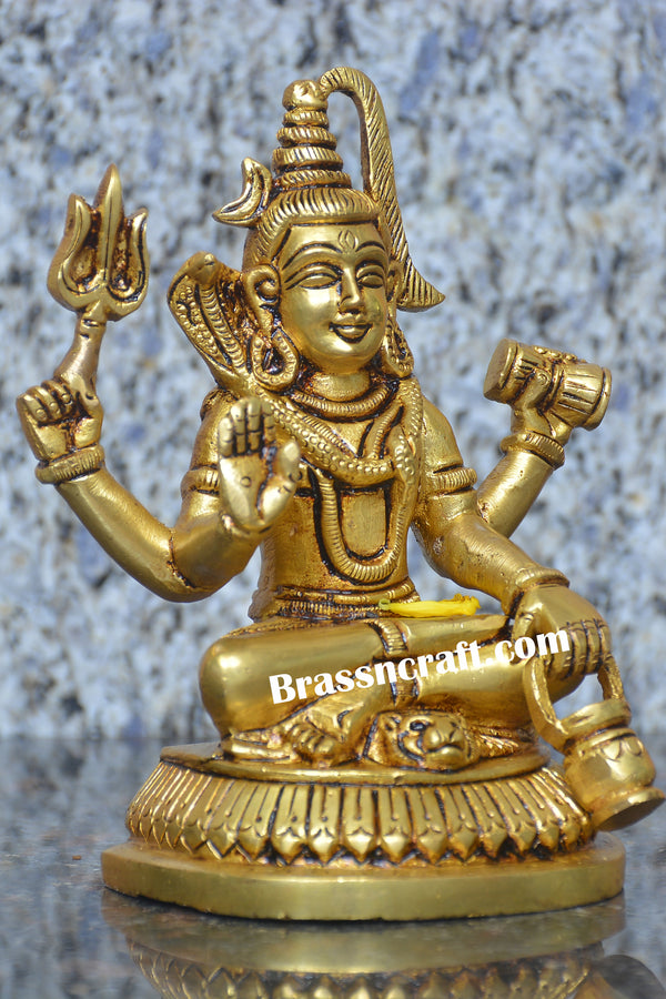 Brass shiva