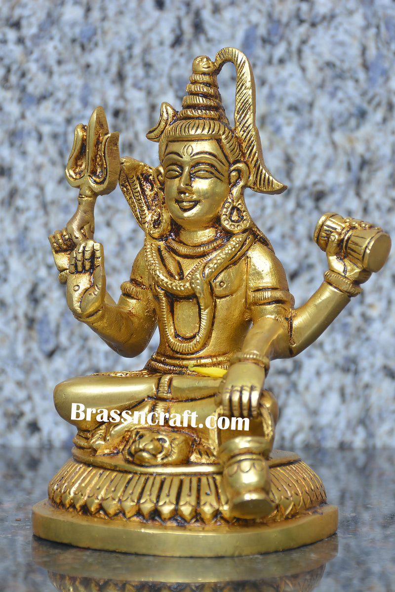 Brass shiva
