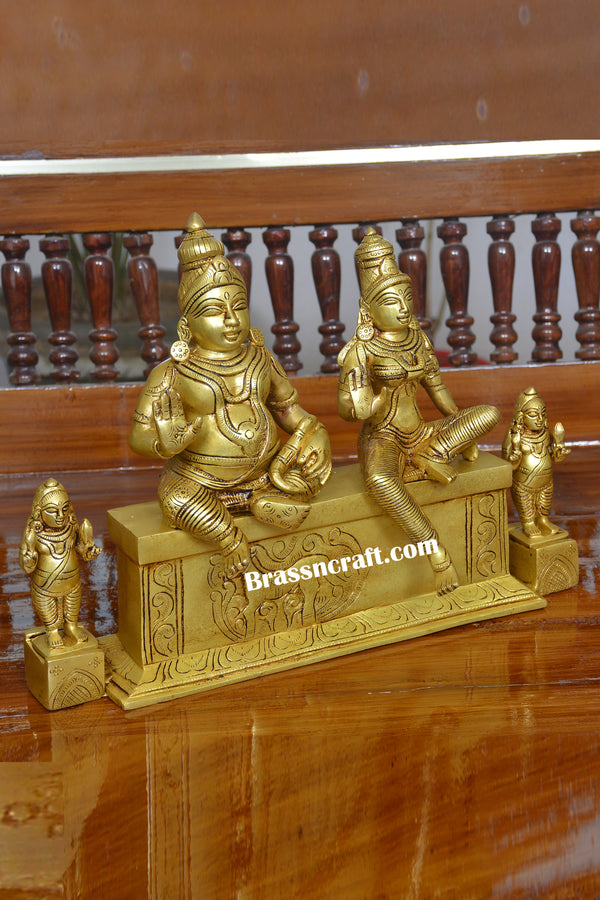 Brass Sitting Kuber Laxmi