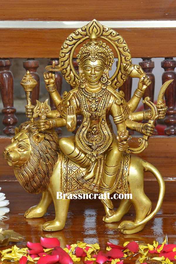 Brass Durga Base