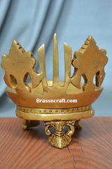 Brass Shank Chakra Namah Deepak