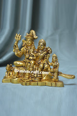 Brass Shiv Family idol