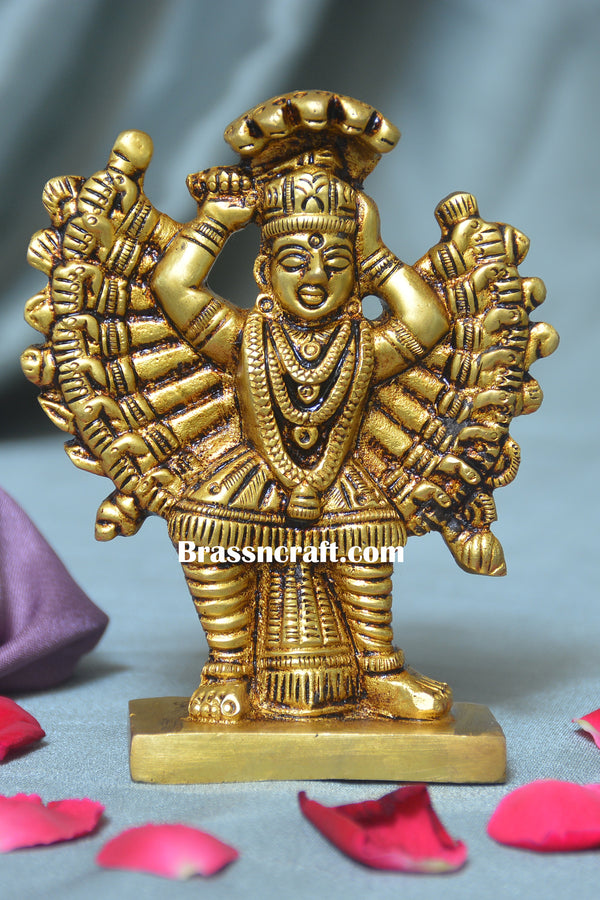 Brass Standing Durga Idol