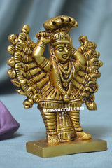 Brass Standing Durga Idol
