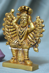 Brass Standing Durga Idol