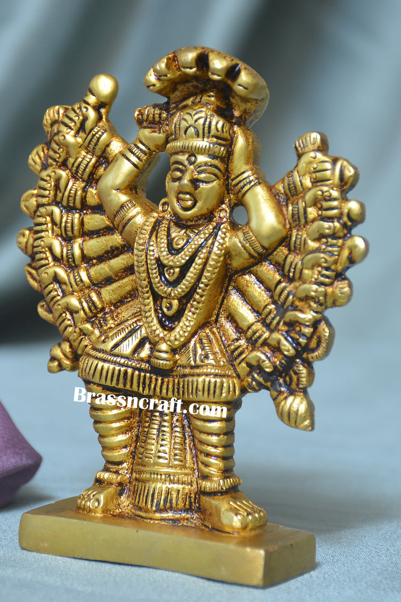 Brass Standing Durga Idol