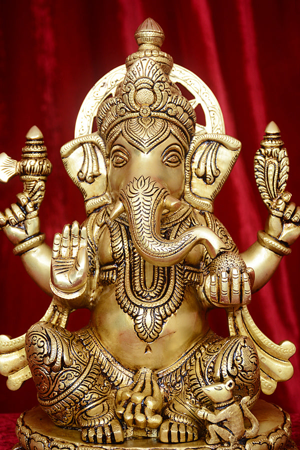 ROUND BASE GANESH