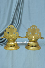 Brass Laxmi Ganesh Deepak