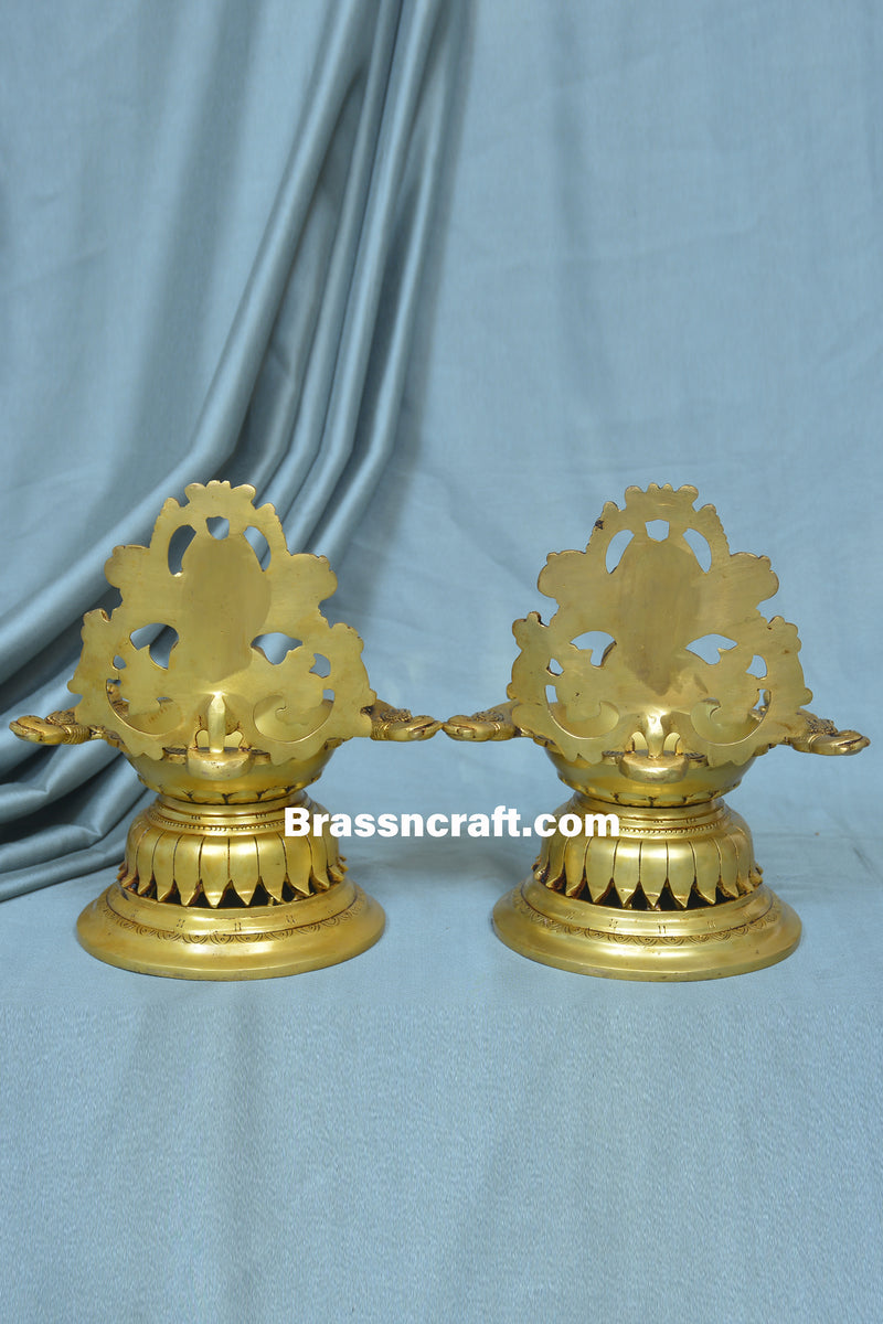 Brass Laxmi Ganesh Deepak