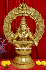 Brass Frame Aiyappa Idol