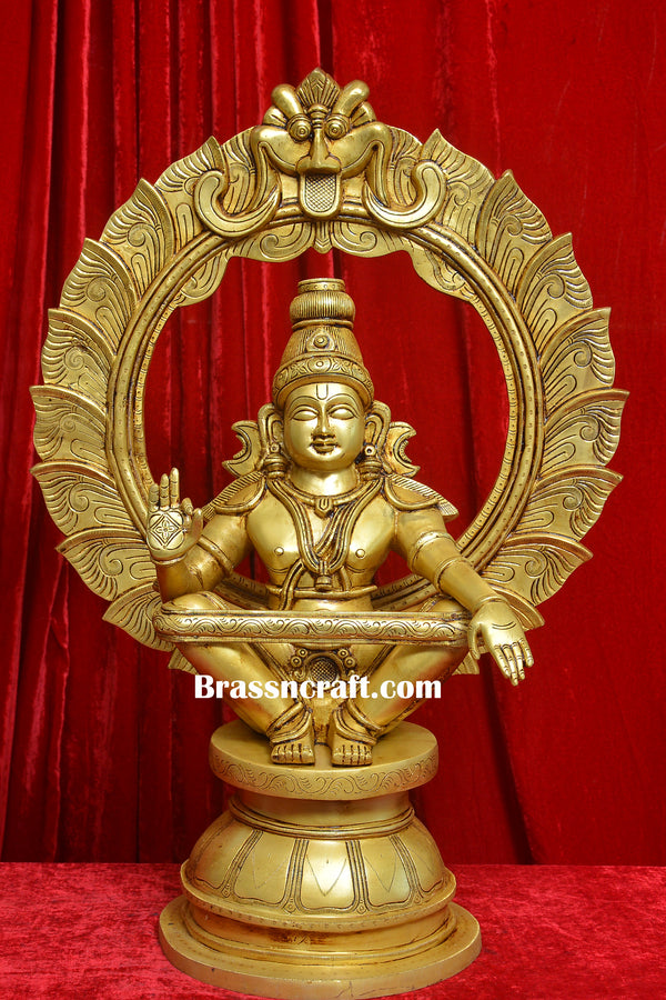 Brass Frame Aiyappa Idol