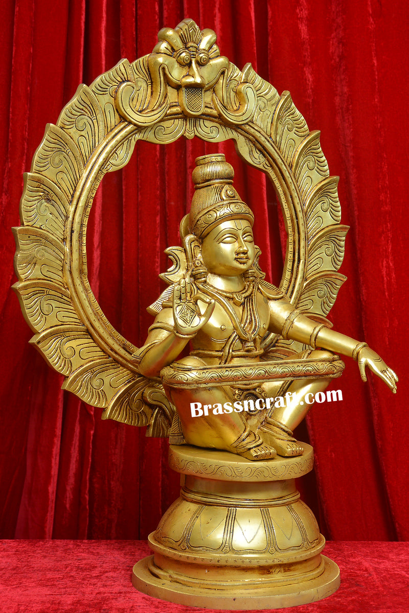 Brass Frame Aiyappa Idol