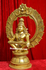 Brass Frame Aiyappa Idol