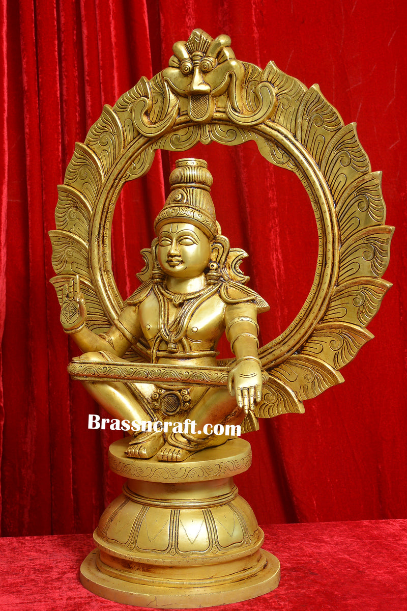 Brass Frame Aiyappa Idol
