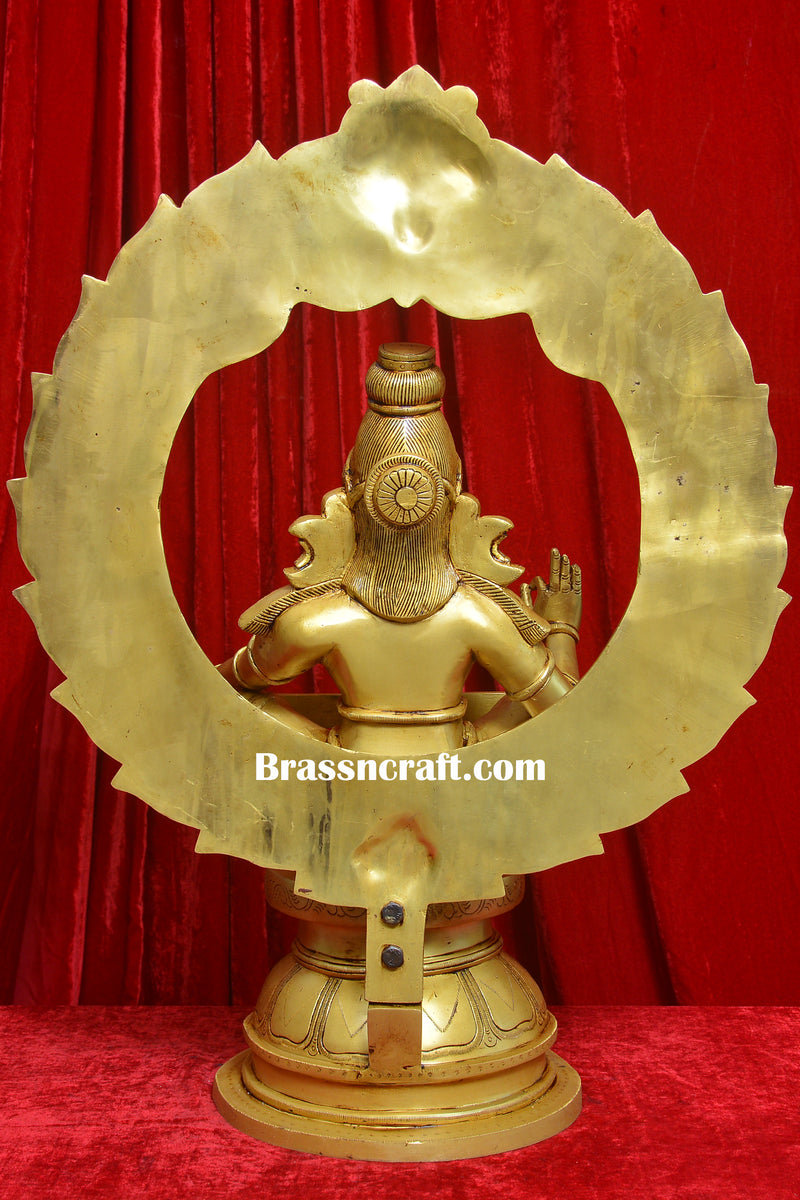 Brass Frame Aiyappa Idol