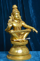 Brass Aiyappa w/o frame