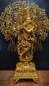 TREE KRISHNA WITH BASE