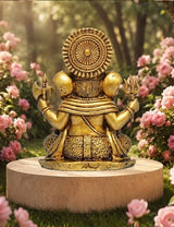 Antique Gold Finish Lord Ganesh Idol