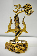 Shiva Symbol Trishul With Damru for Car Dashboard