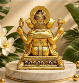 Premium Golden Lord Ganesh Idol